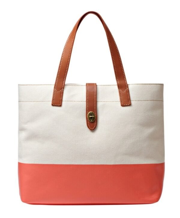 Lamb Nappa White and Red Handbag
