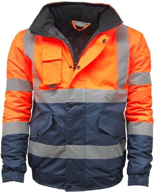 Neon Orange and Blue Safety Jacket