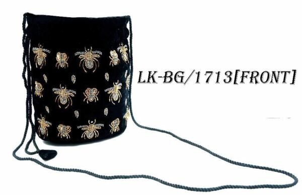 Black and Golden Bees Slingbag