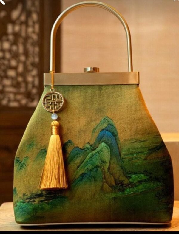 Scenic Green Clutch