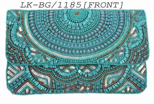 Sea Green Beaded Handbag