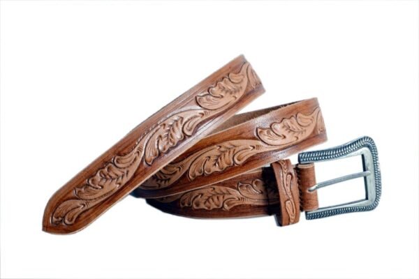 Leather Pavilion Hand Carved Belts